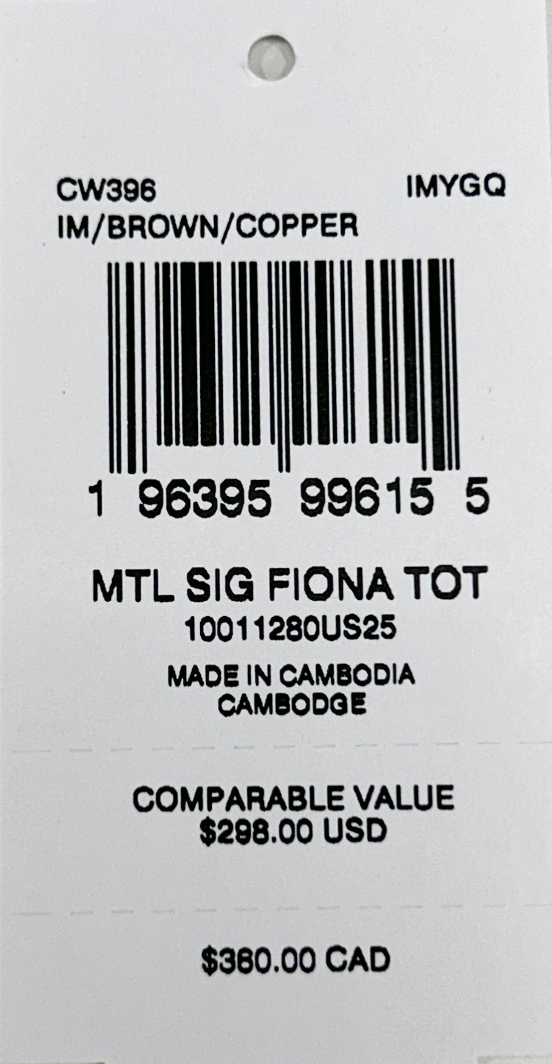 Coach Signature Fiona Zip Tote Bag