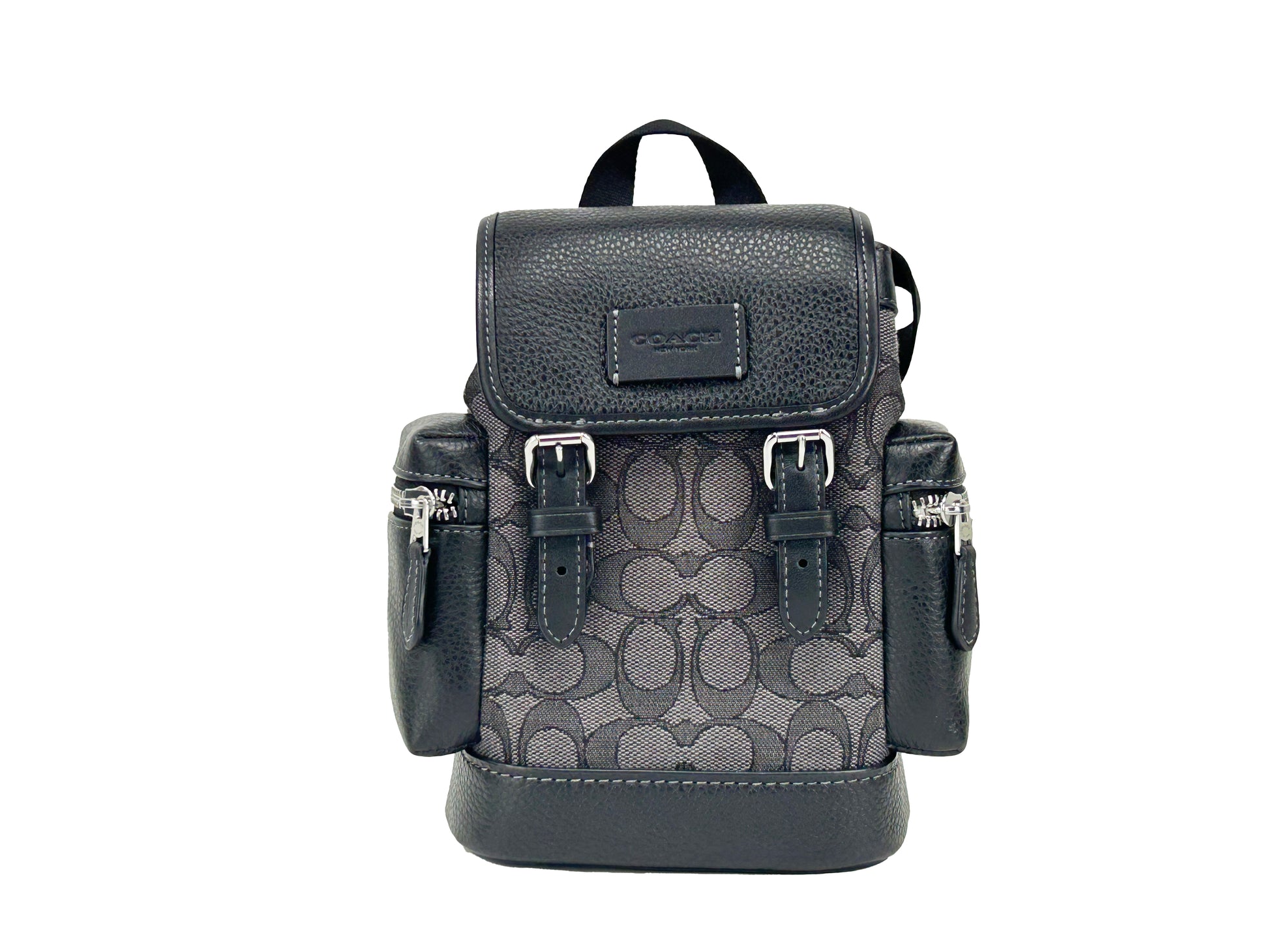 Coach Signature Jacquard Sprint Sling Pack Backpack