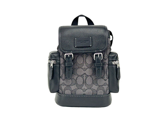 Coach Signature Jacquard Sprint Sling Pack Backpack