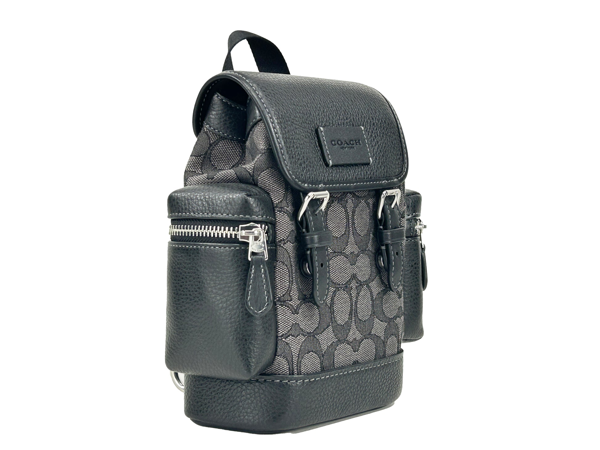 Coach Signature Jacquard Sprint Sling Pack Backpack