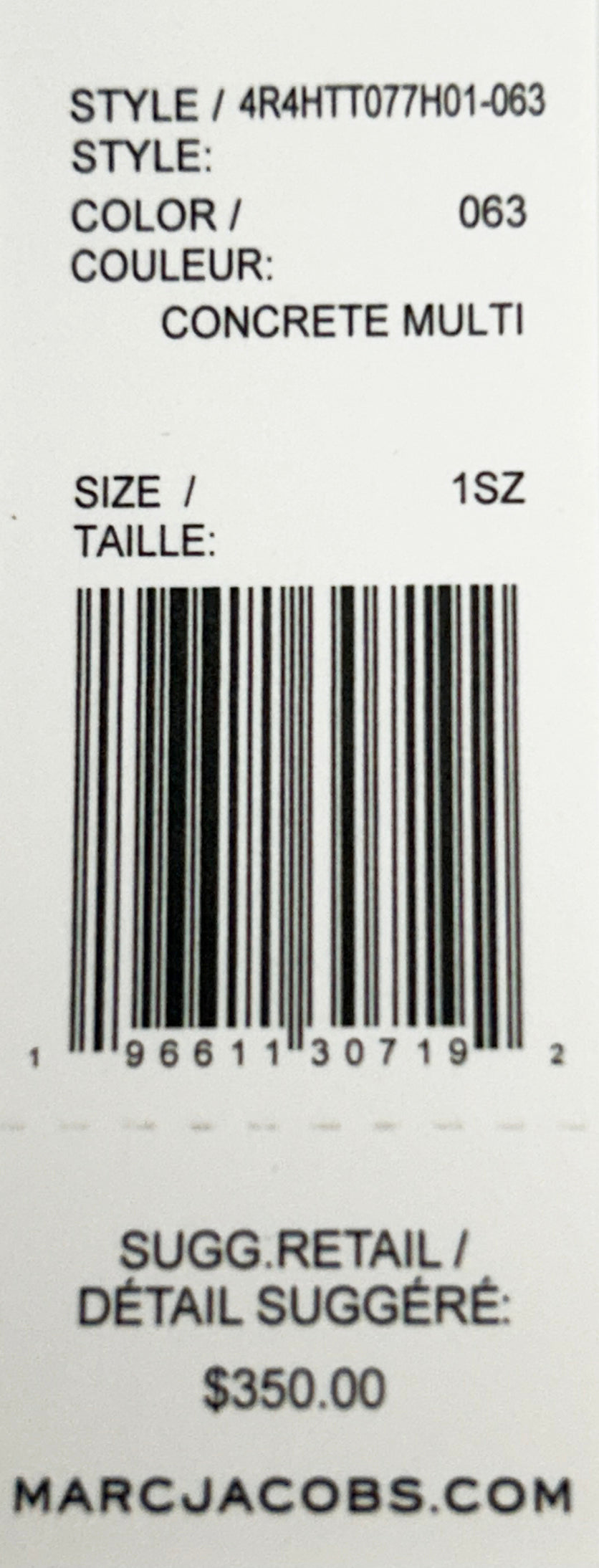 Marc Jacobs Grind Mini Leather Tote Crossbody Bag