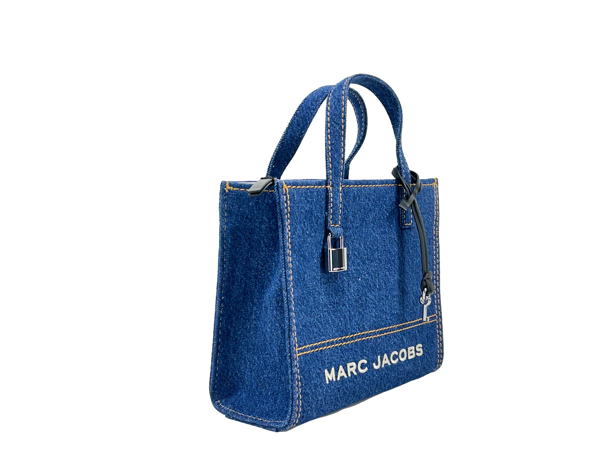 Marc Jacobs Denim Mini Grind Tote Bag Purse