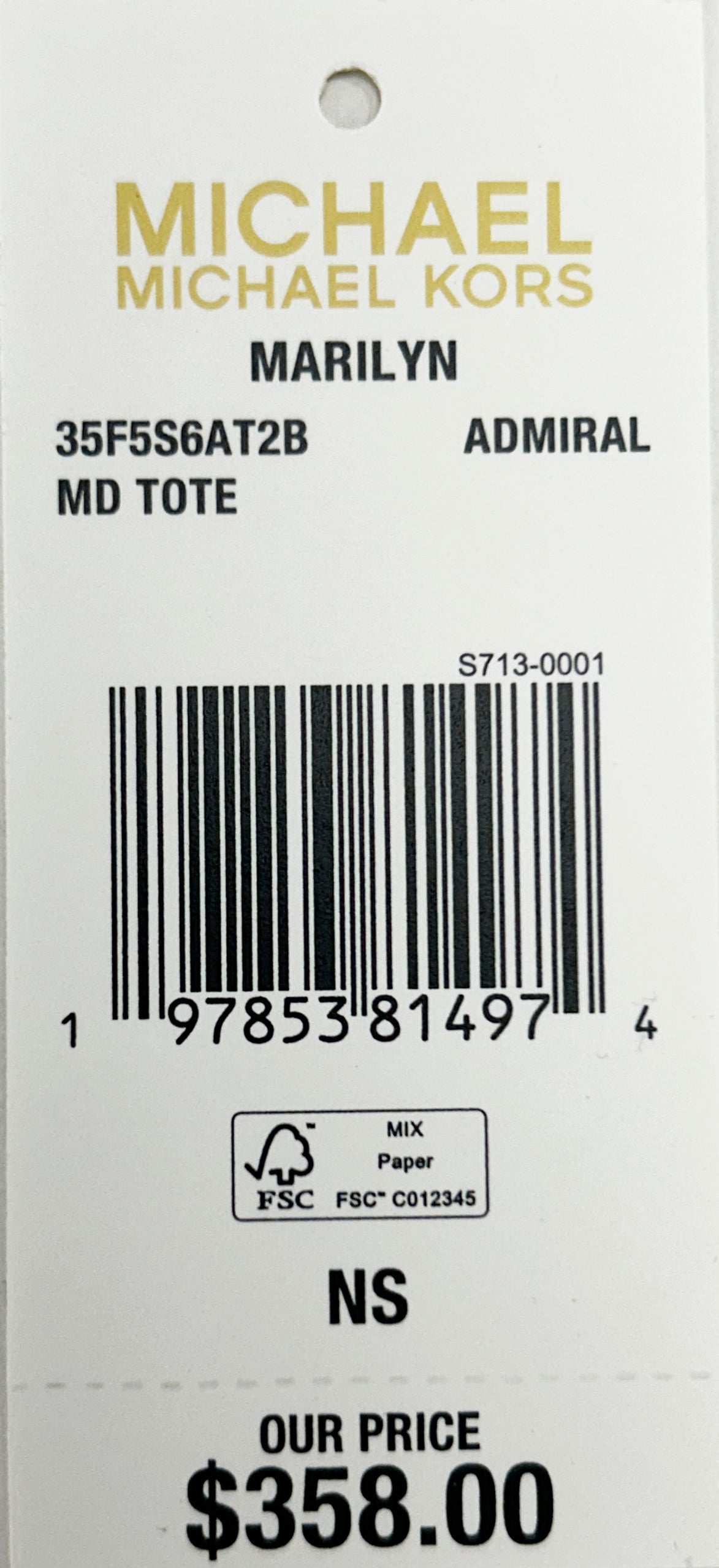 Michael Kors Marilyn Medium Signature Tote Bag Purse