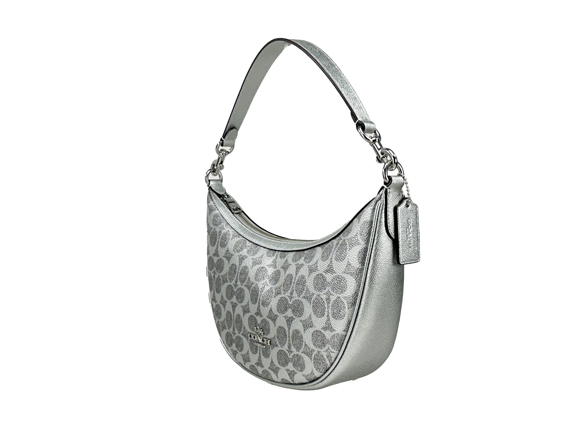 Coach Aria Signature Canvas Shoulder Bag Purse