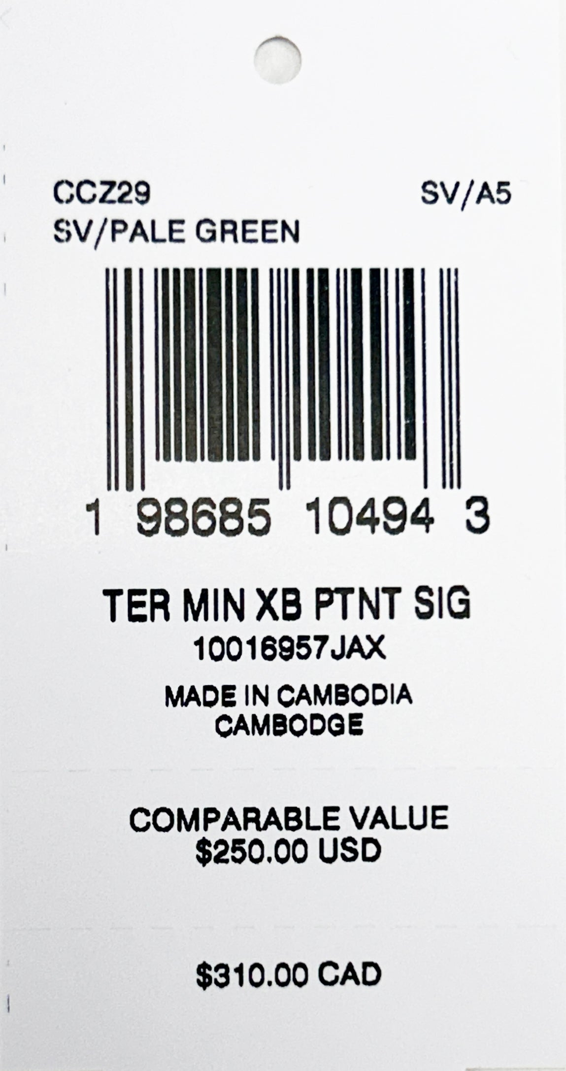 Coach Teri Mini Patent leather Heart Charm Crossbody Bag