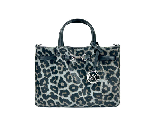 Michael Kors Carson Leopard Small Satchel Bag Crossbody