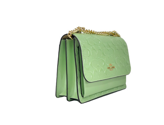 Coach Klare Patent Signature Crossbody Bag