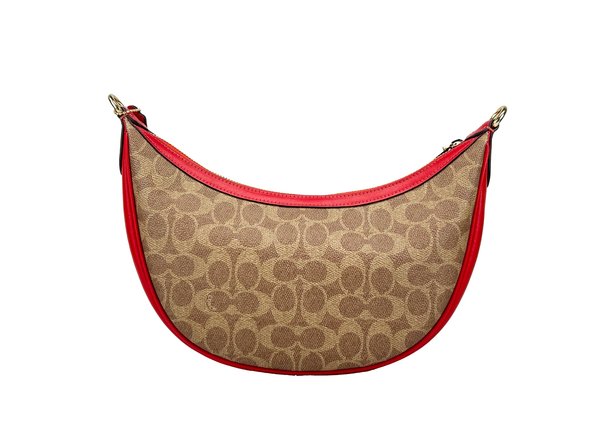 Coach Aria Signature Canvas Shoulder Bag Purse