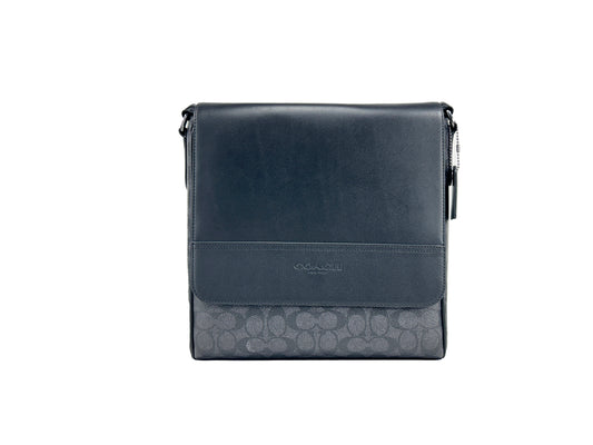 Coach Houston Map Leather Bag Crossbody