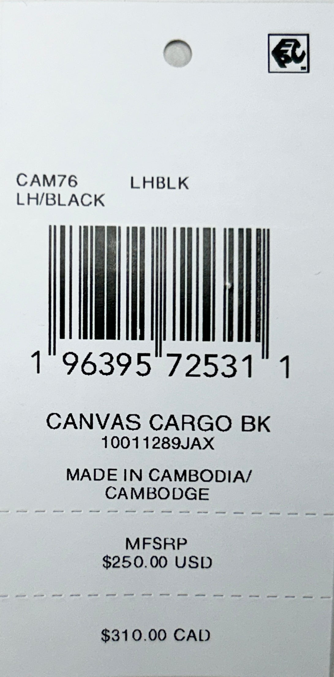 Coach Canvas Cargo Medium Backpack Bag