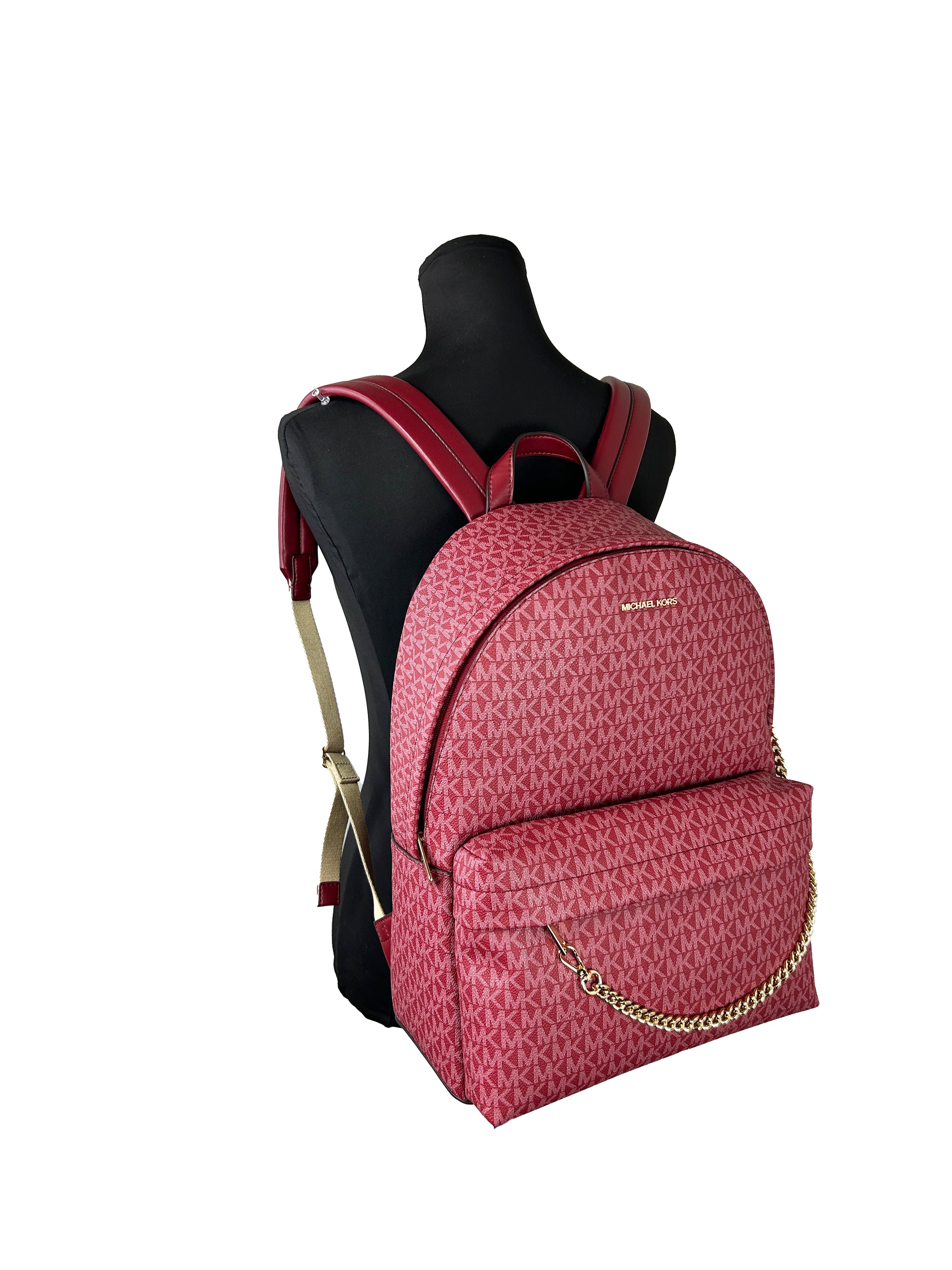 Michael Kors Slater Large Chain PVC Backpack Bookbag