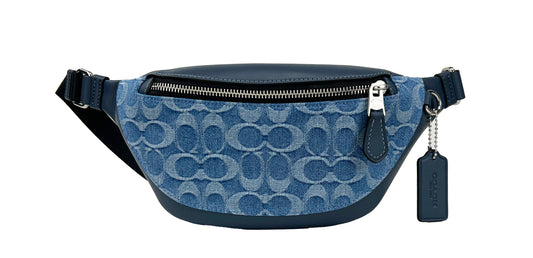 Coach Warren Mini Signature Denim Fanny Belt Bag