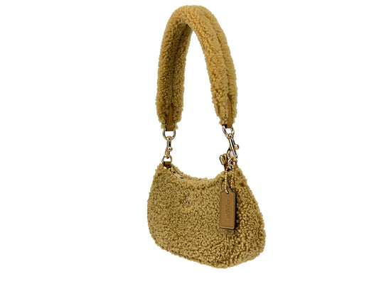Coach Teri Mini Shearling Fur Crossbody Bag