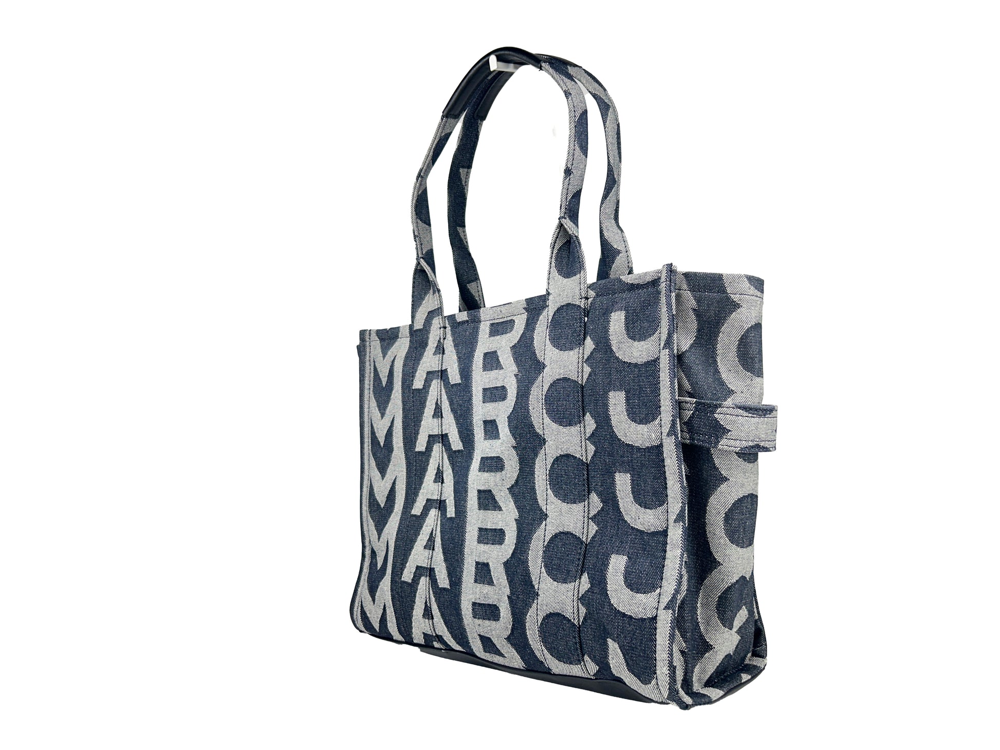 Marc Jacobs Denim Monogram Large Tote Bag