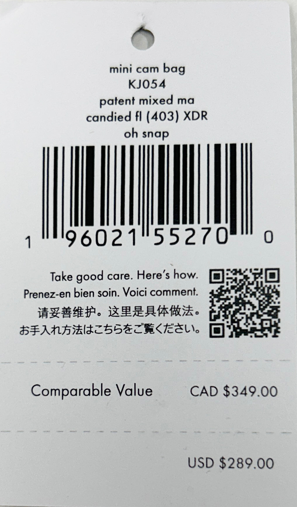 Kate Spade Mini Camera Bag Crossbody