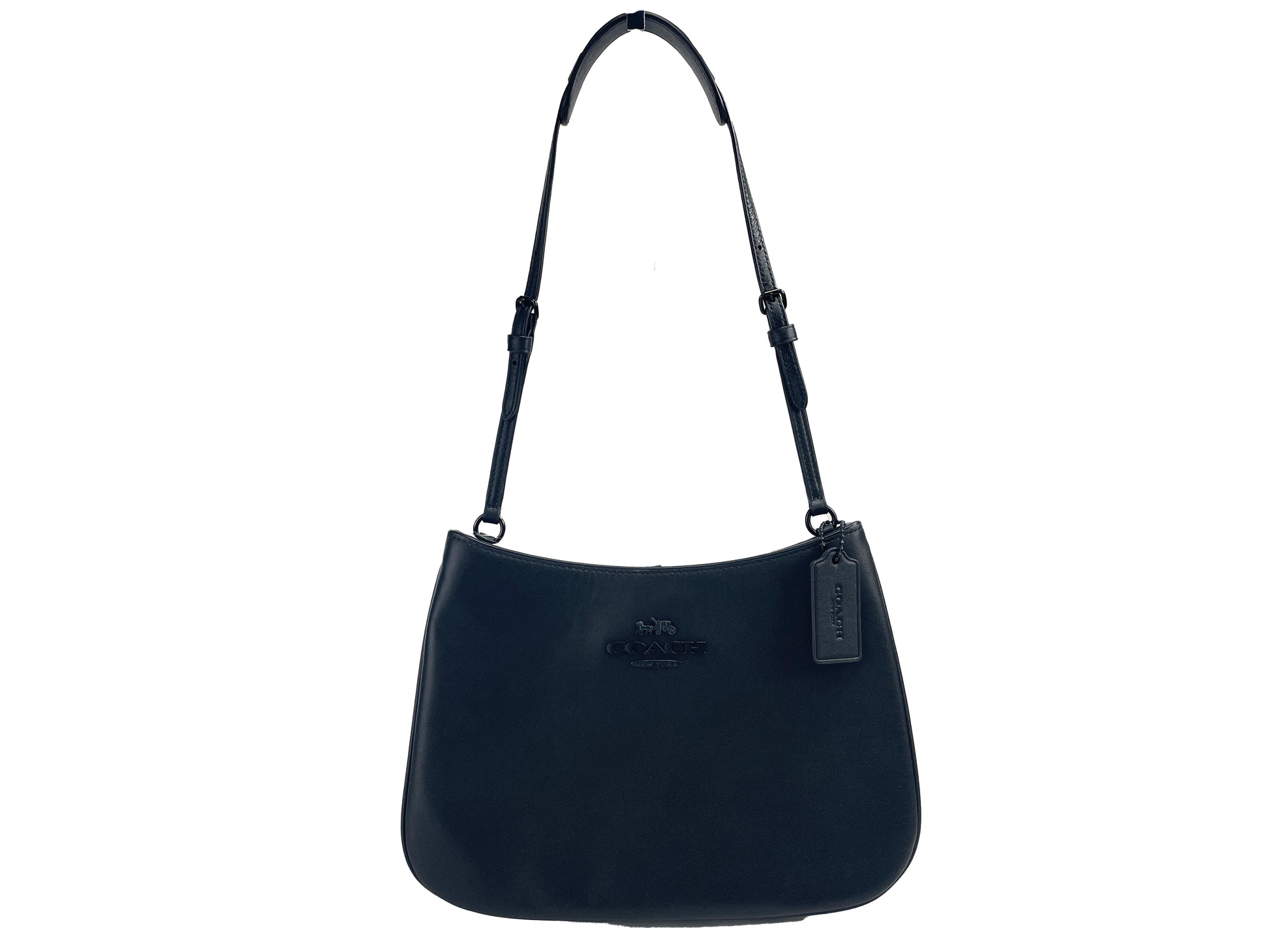 Coach (CP101) Penelope Black Leather Shoulder Bag