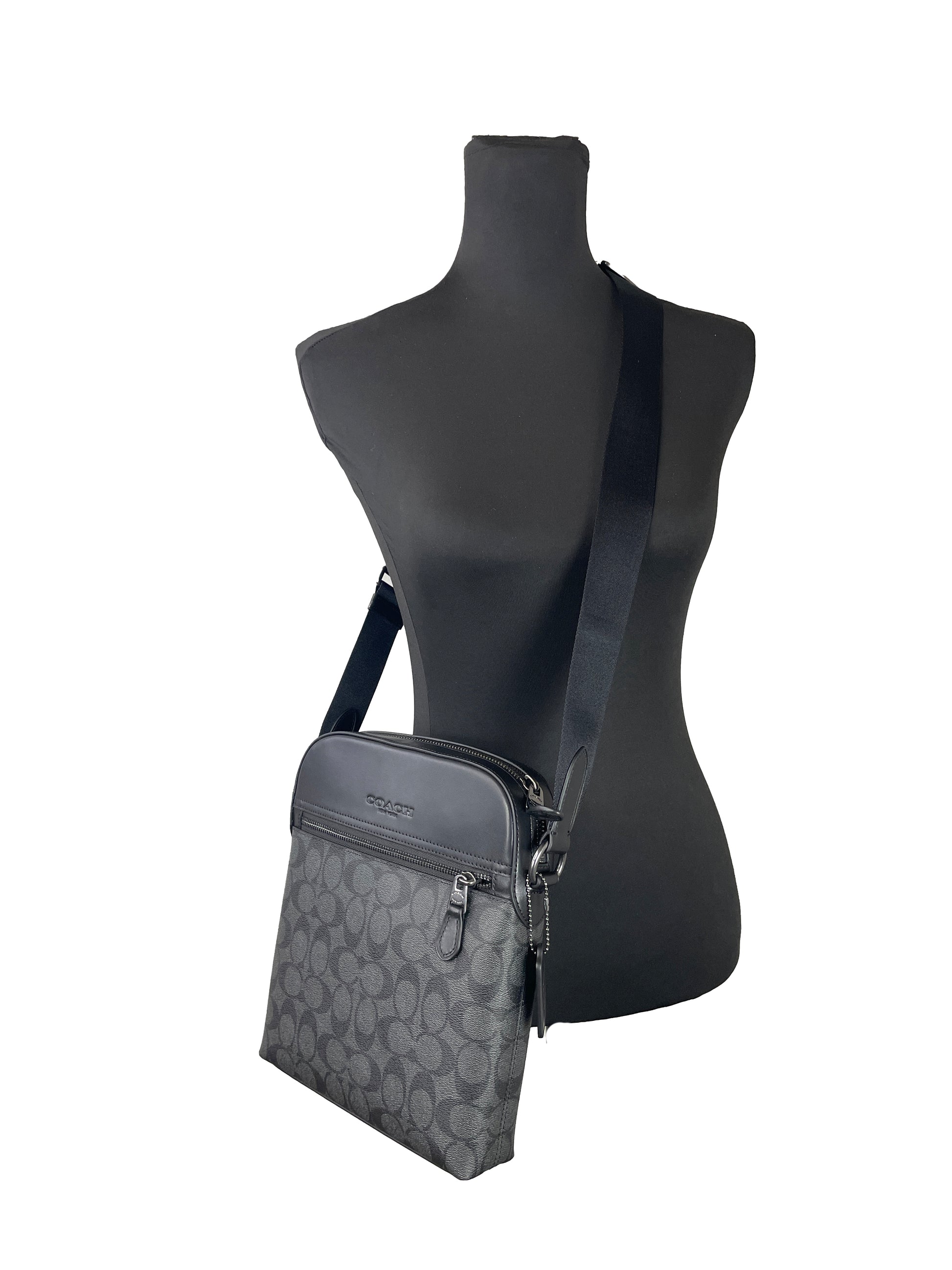 Coach Houston Leather Flight Bag Crossbody