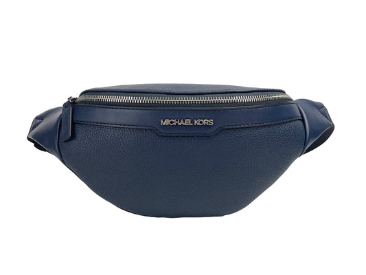 Michael Kors Cooper Leather Navy Fanny Pack