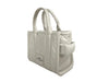 Marc Jacobs The Shiny Crinkle Micro Tote White Leather Crossbody