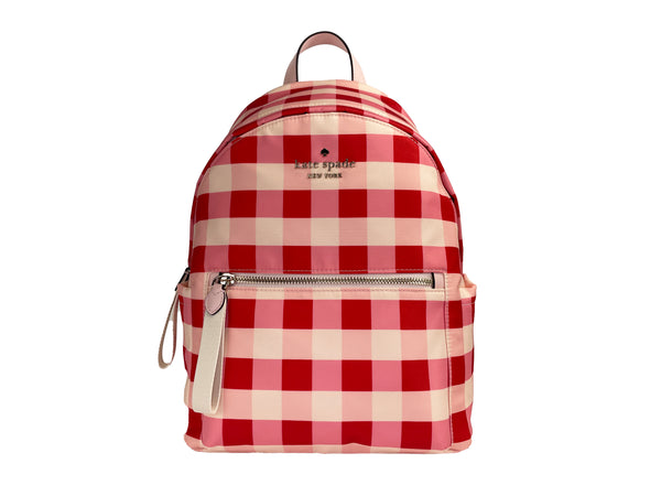 Kate Spade Medium Check Nylon Shoulder Backpack