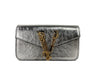 Versace Virtus Leather Silver Mini Chain Crossbody Bag