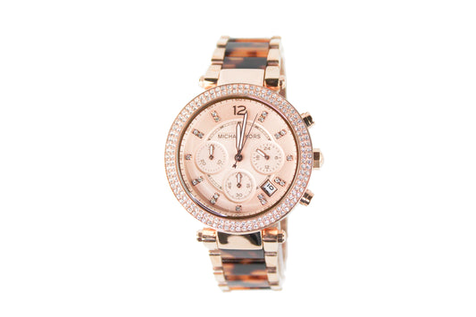 Michael Kors (MK5538) Parker Rose Gold Tortoise Watch