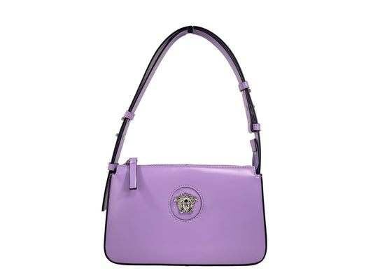 Versace La Medusa Leather Shoulder Bag