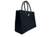 Versace Medusa Black Canvas Large Tote Bag