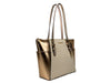 Michael Kors Charlotte Large Leather Top Zip Tote Bag Purse