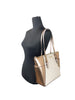 Michael Kors Charlotte Large Leather Top Zip Tote Bag Purse