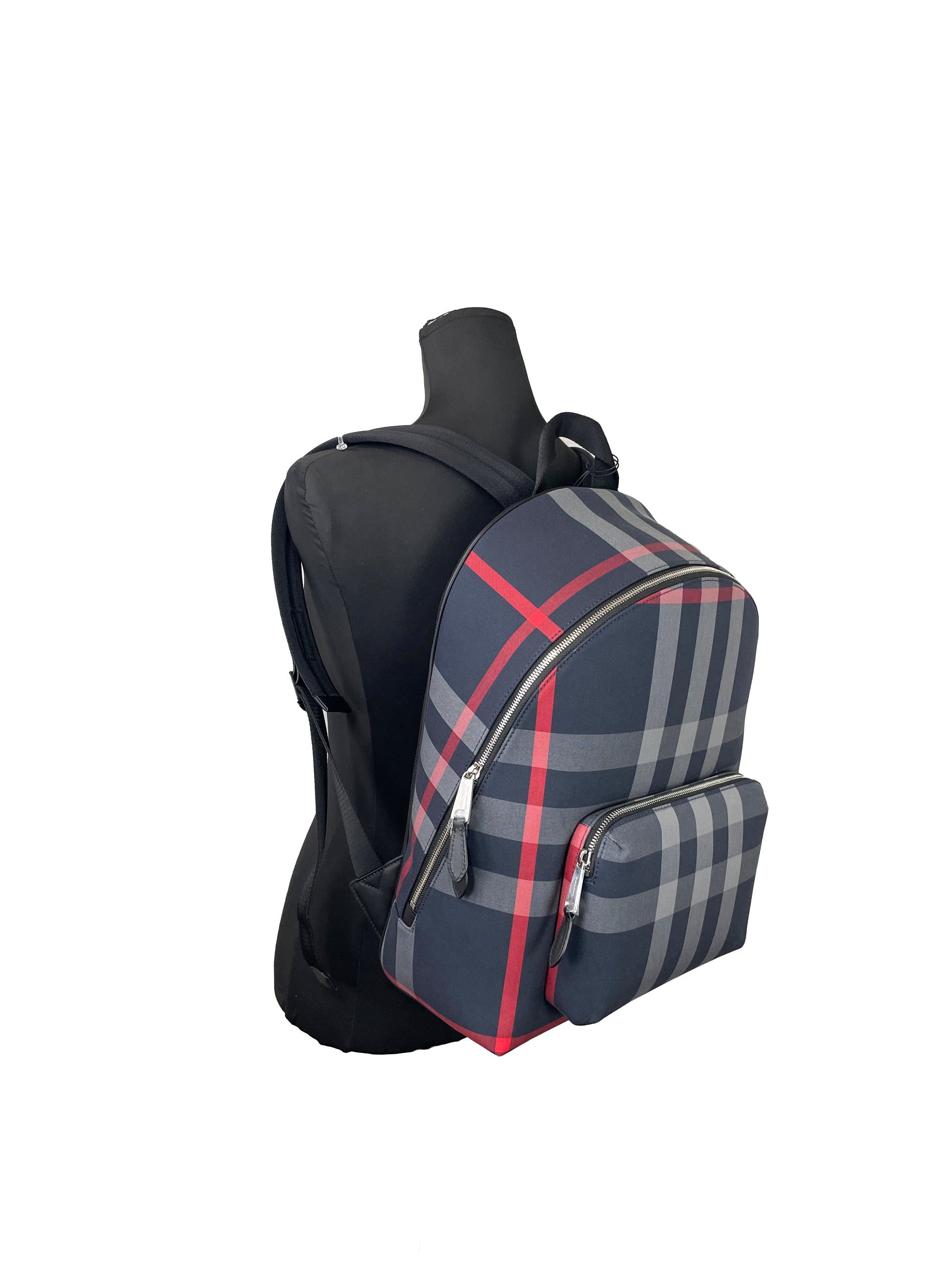 burberry leather men backpack Burberry Jeff Check Backpack - Nylon