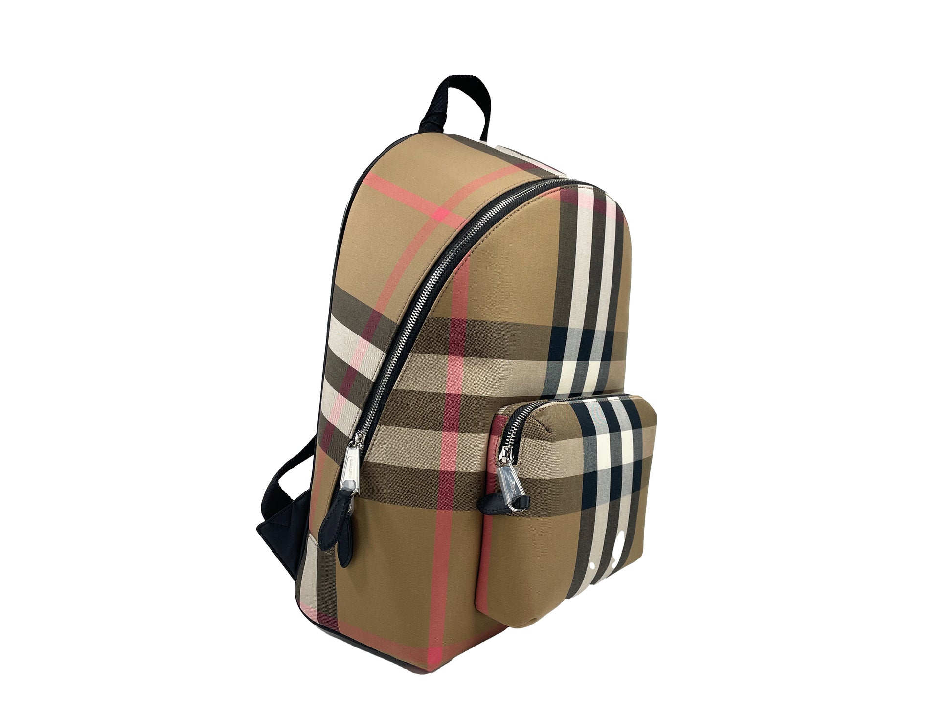 Burberry Jeff Check Canvas Backpack Bookbag