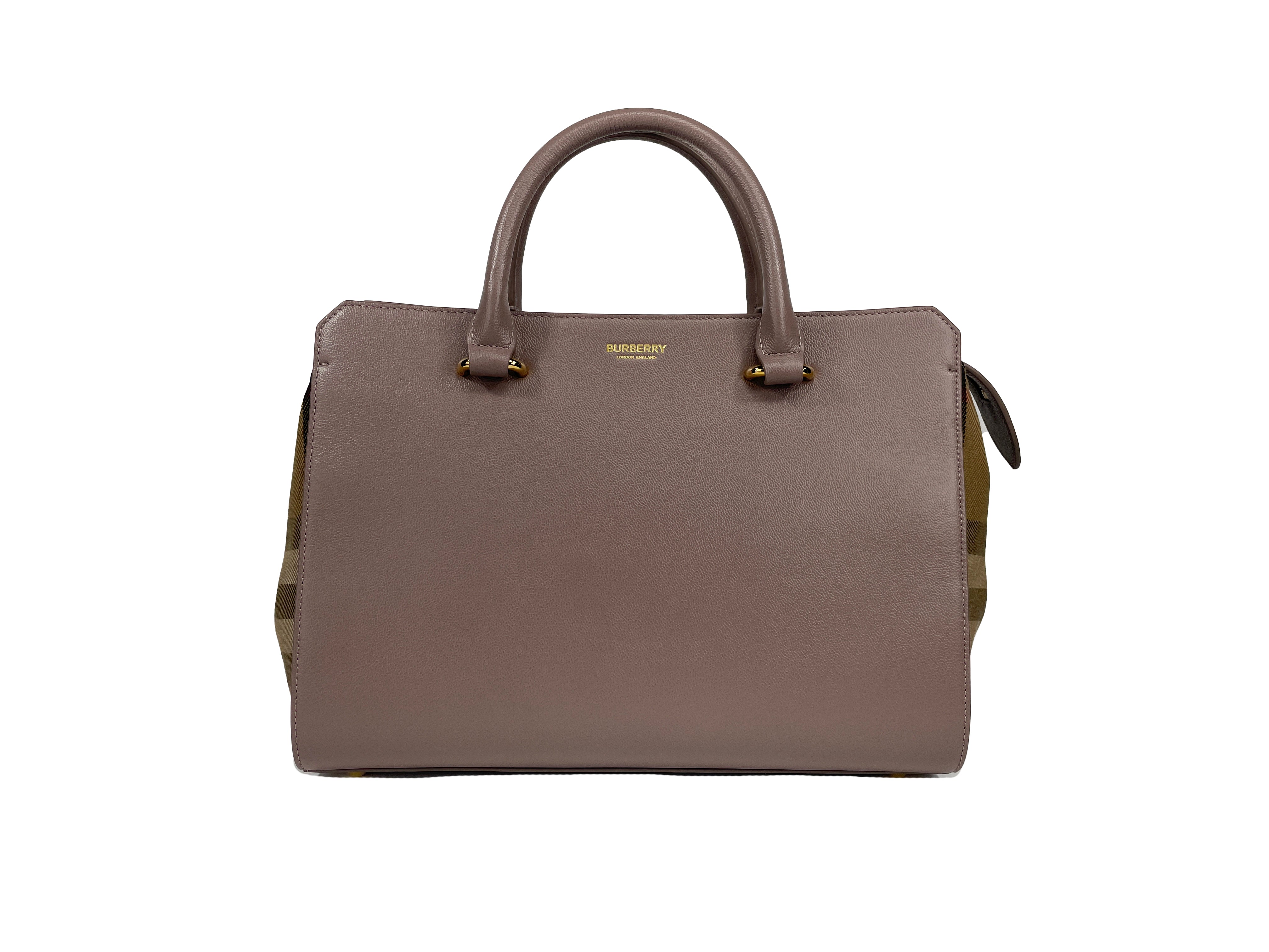 burberry pebbled leather tote