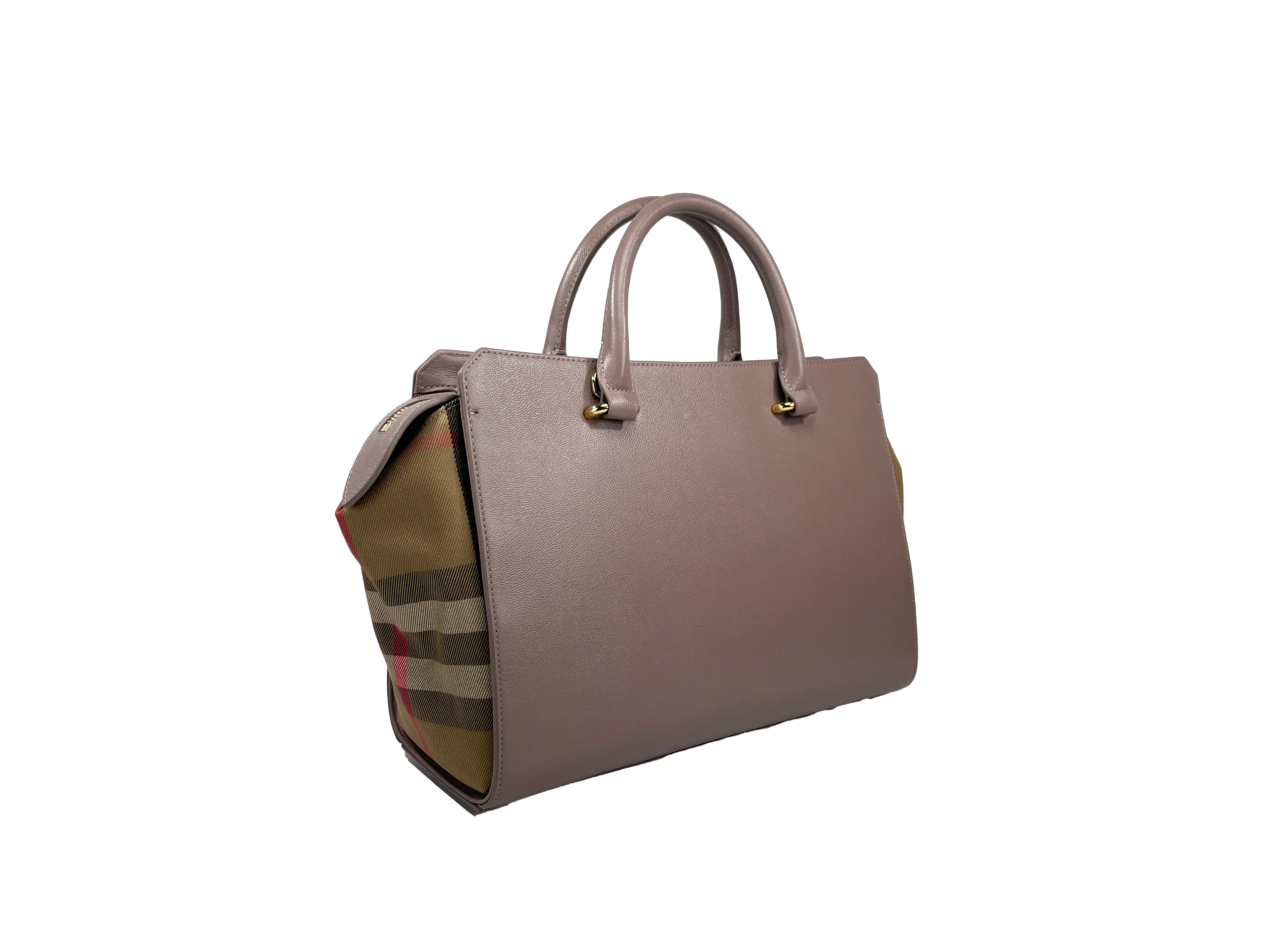 【BURBERRY】BANWELL TOTE BAG Burberry * NEW MODEL * Banwell Tote Beige Leather Shoulder