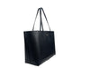 Burberry Medium Grainy Leather Black Tote Bag Purse