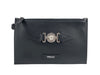 Versace Leather Wristlet Clutch Pouch Wallet