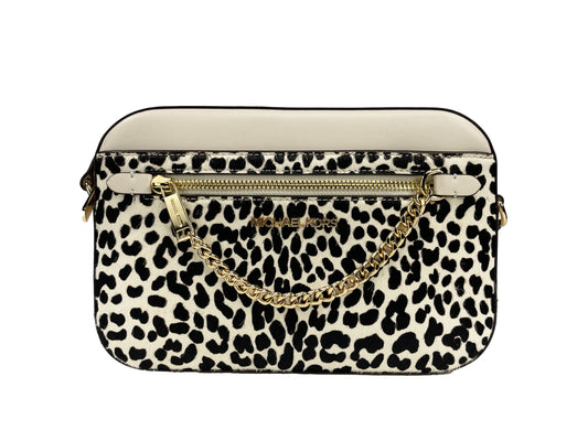 Michael Kors Cheetah Zip Chain Crossbody Bag