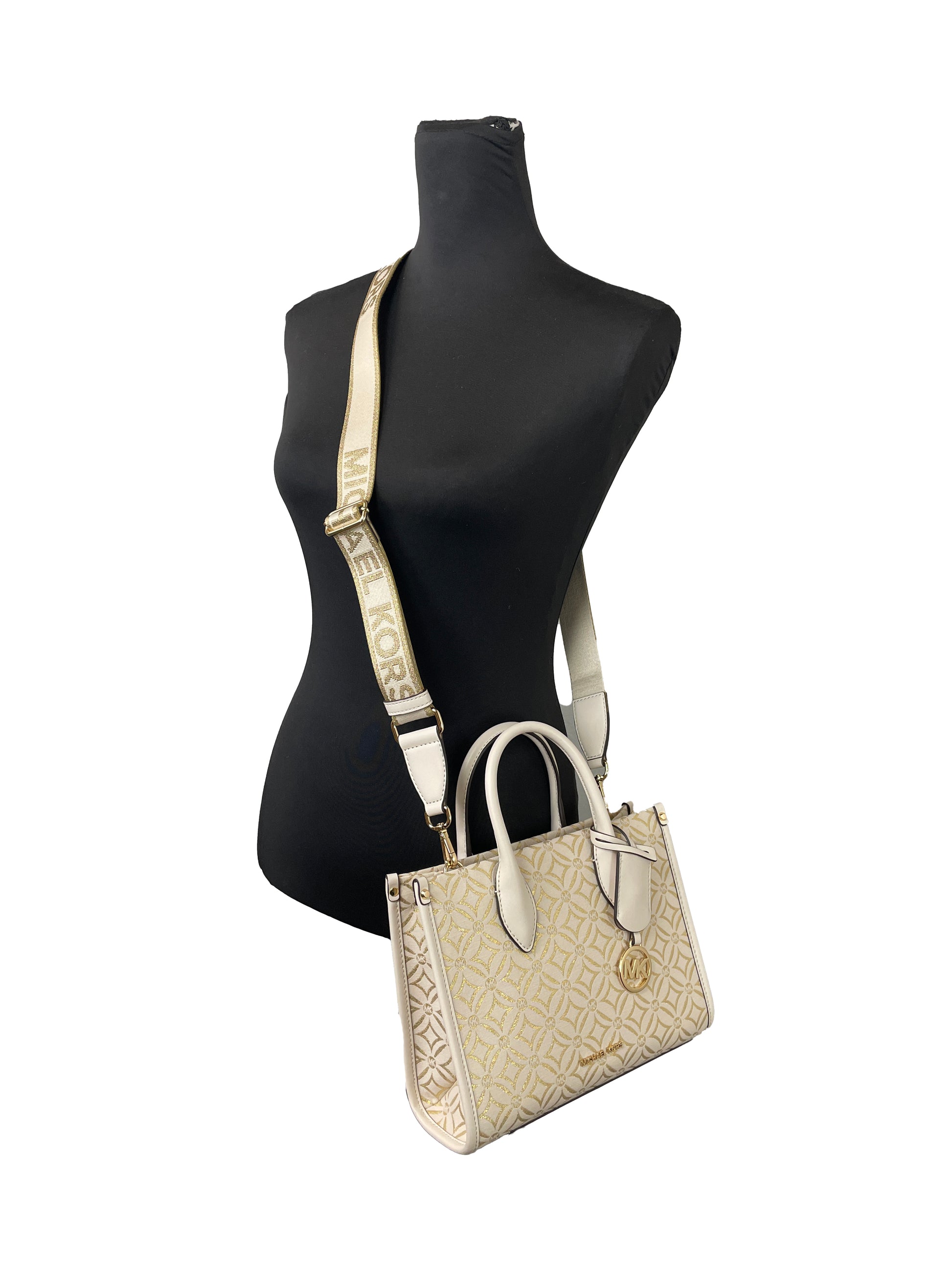 Michael Kors Mirella Small Top Zip Crossbody Tote Bag