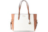 Michael Kors Gilly Large Vanilla PVC Travel Drawstring Tote