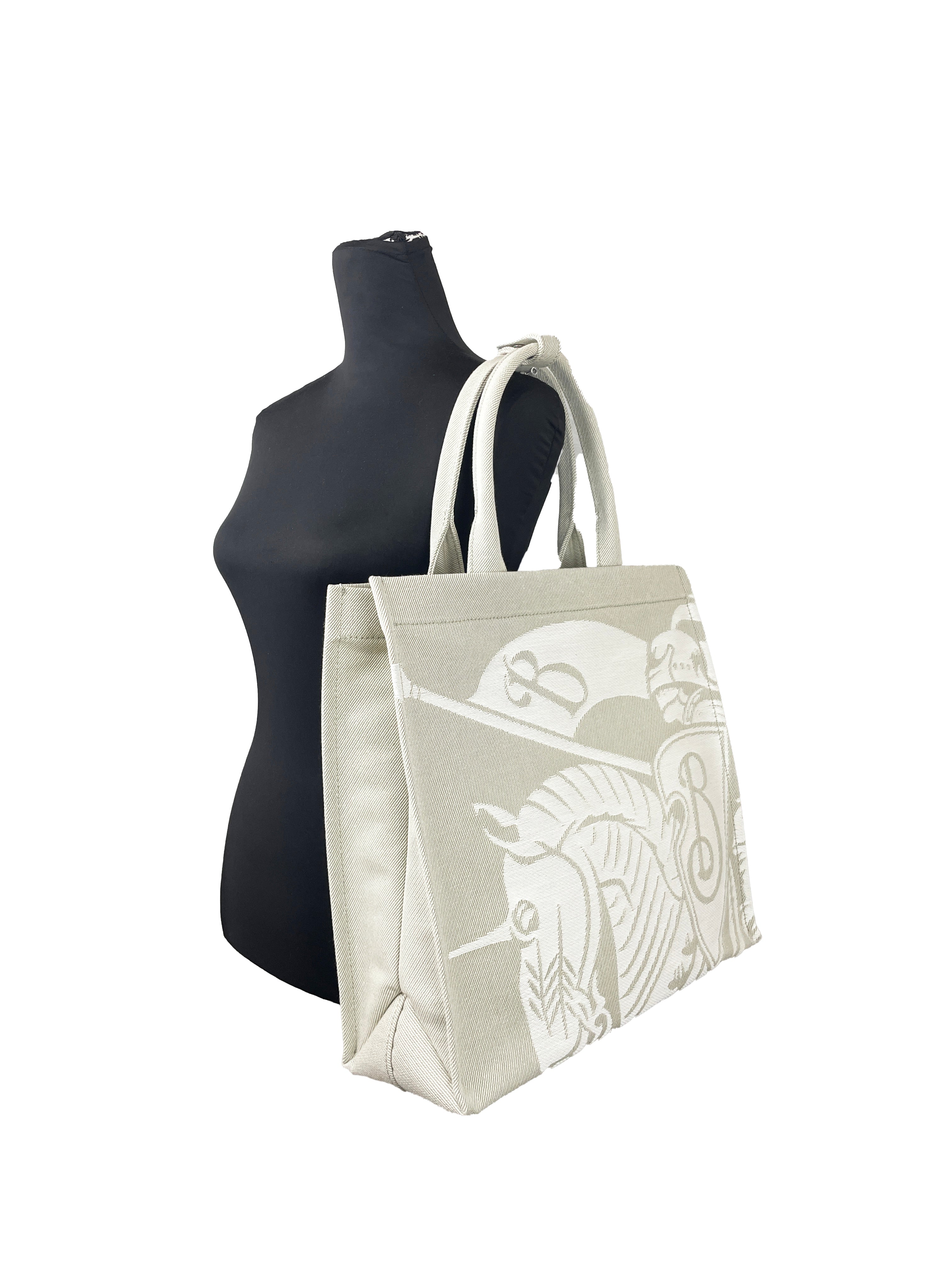 Burberry EKD Canvas Tote Bag With Coin Pouch – handmethebag.com