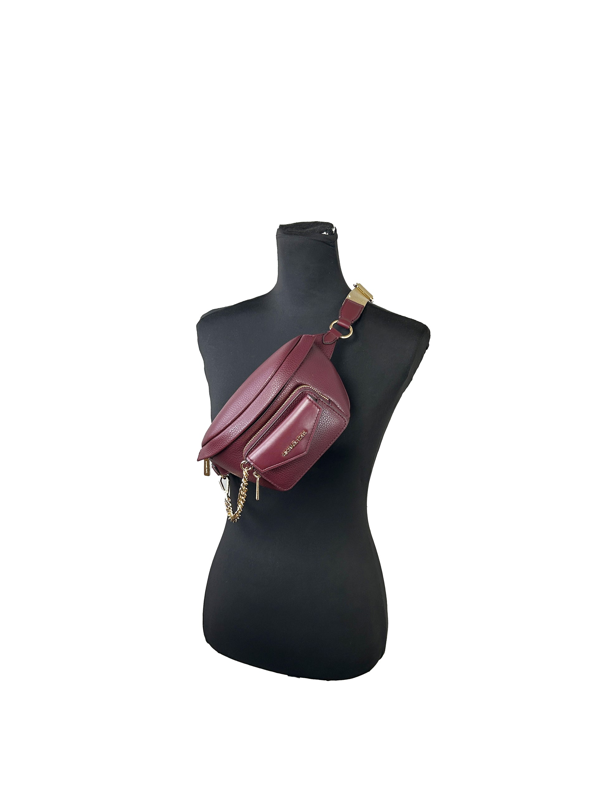 Michael Kors Leather Maise 2 in 1 Fanny Waist Pack Bag