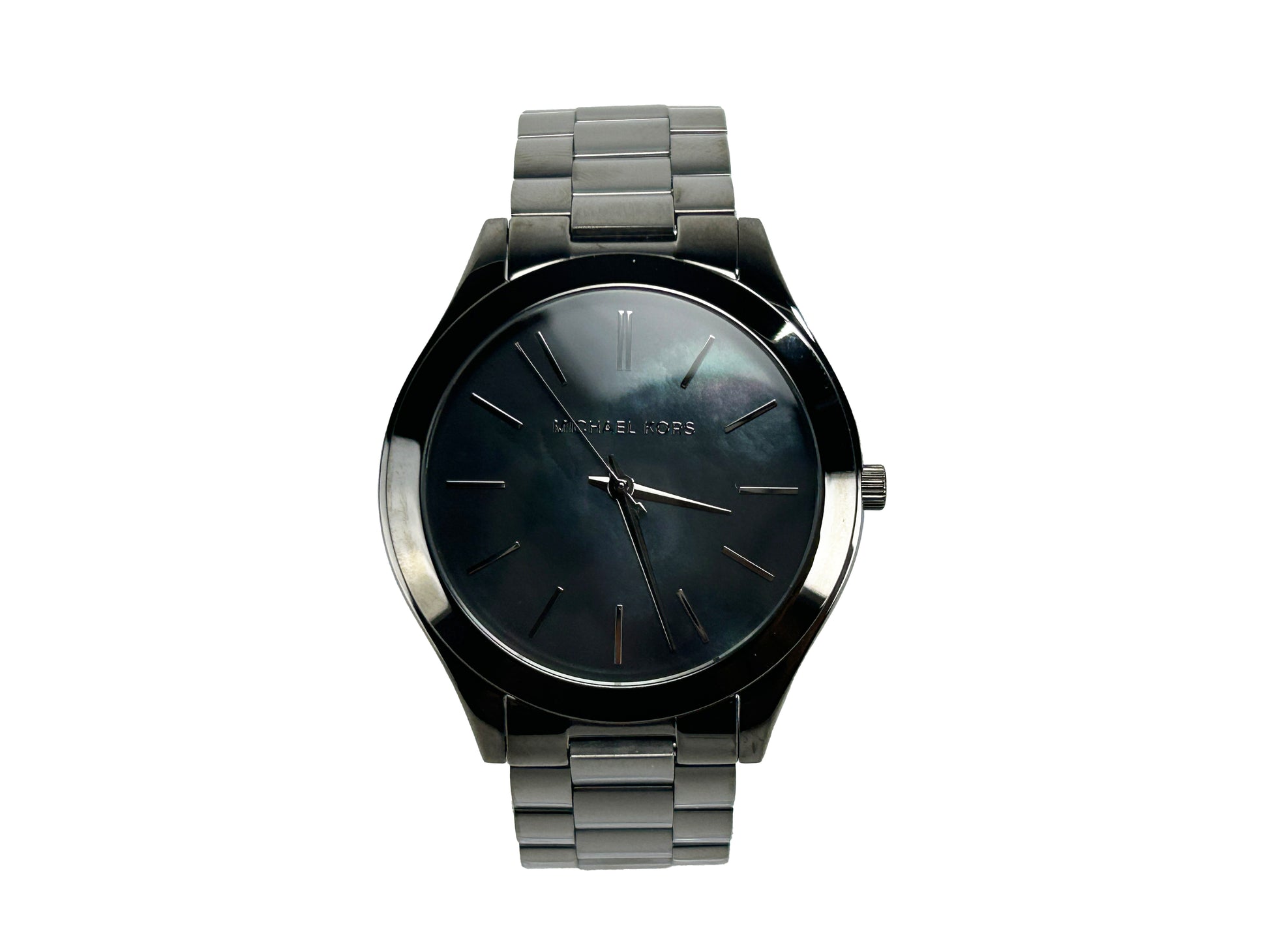 Michael Kors (MK3413) Slim Runway Gun Metal Stainless Steel Watch