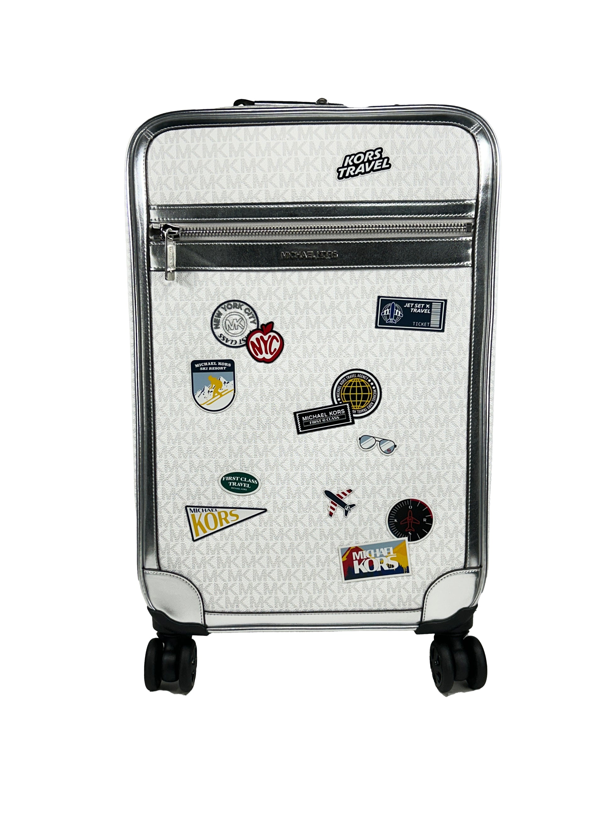 Michael Kors Travel Signature Trolley Rolling Suitcase Carry On