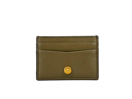 Versace Mini Medusa Leather Slim Card Case Wallet