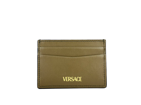 Versace Mini Medusa Leather Slim Card Case Wallet