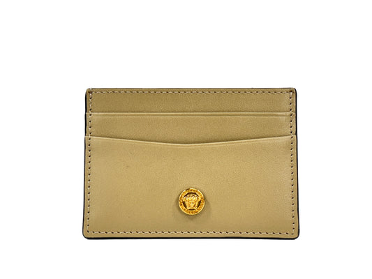 Versace Mini Medusa Leather Slim Card Case Wallet