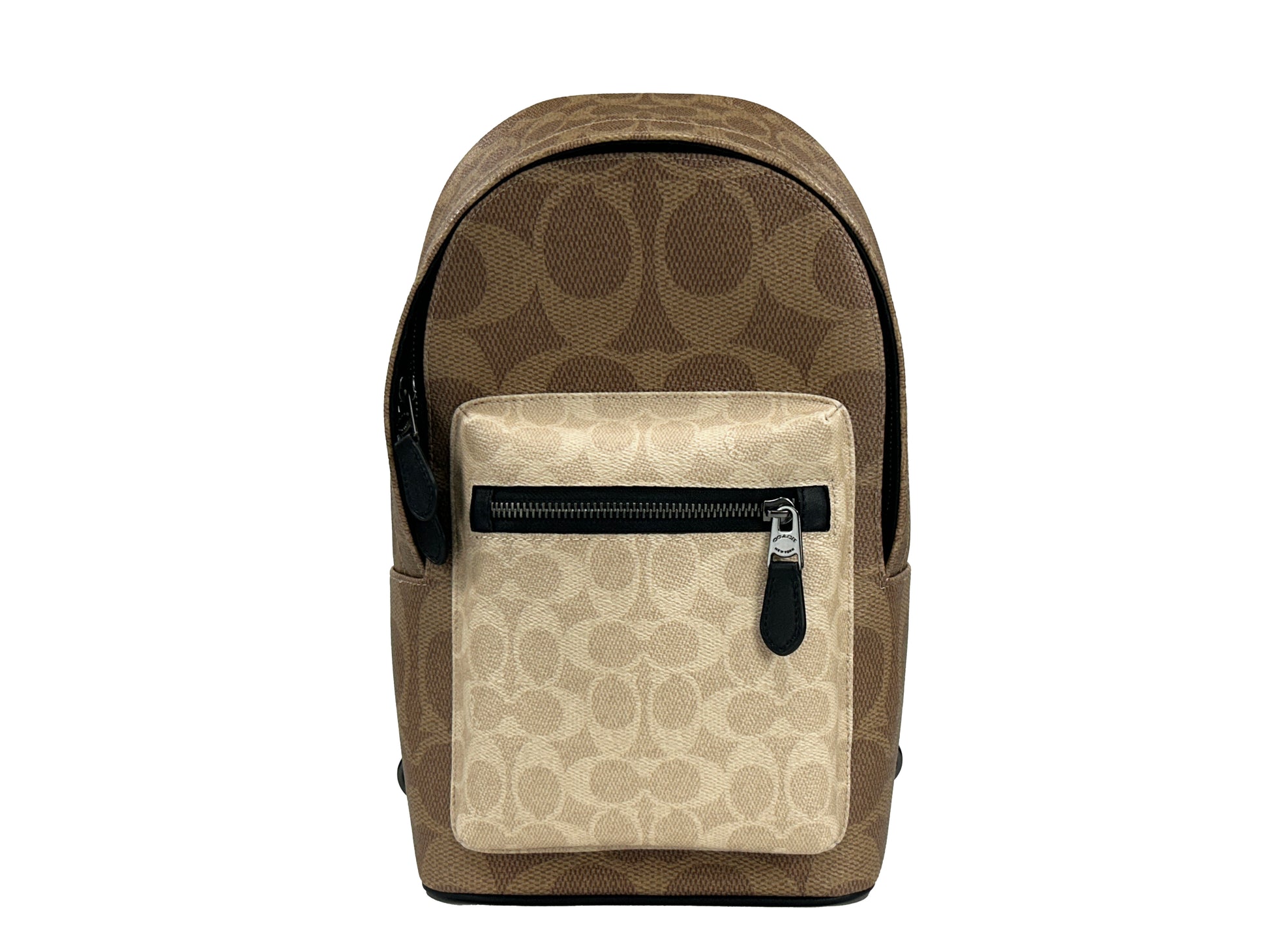 Coach West Color Block Leather Sling Pack Backpack Bag