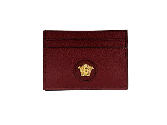 Versace Mini Medusa Leather Slim Card Case Wallet