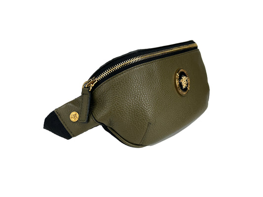 Versace Small Leather Medusa Pendant Fanny Waist Pack