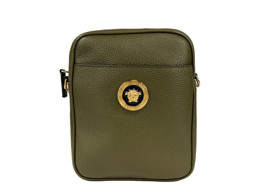 Versace Medusa Crossbody Messenger Bag Purse